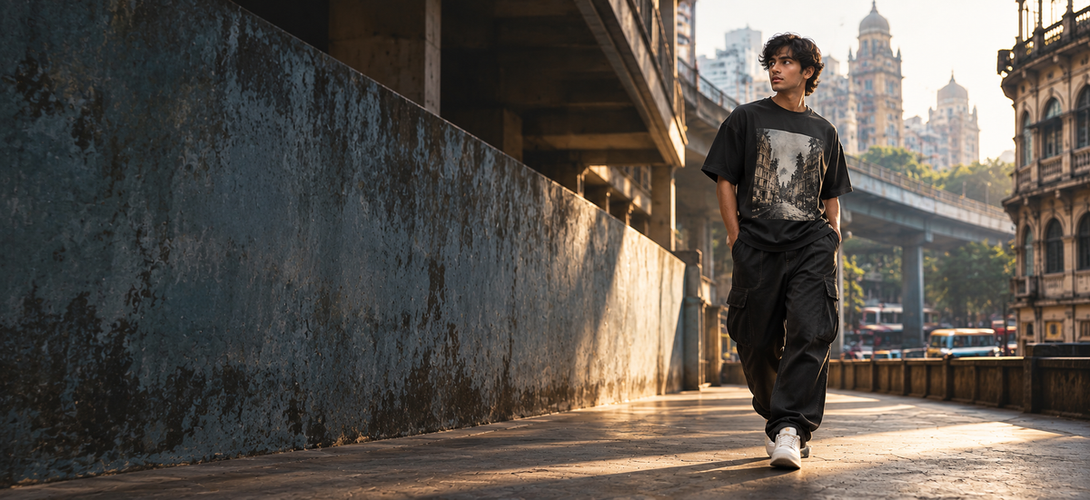 YUNAYLIFE The Curious Atlas collection featuring urban streetwear inspired by Indian cities, architecture and exploration