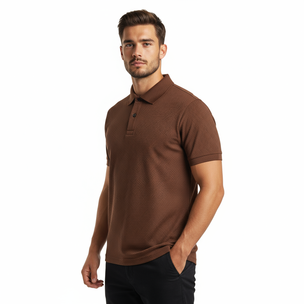 Honeycomb Textured Polo