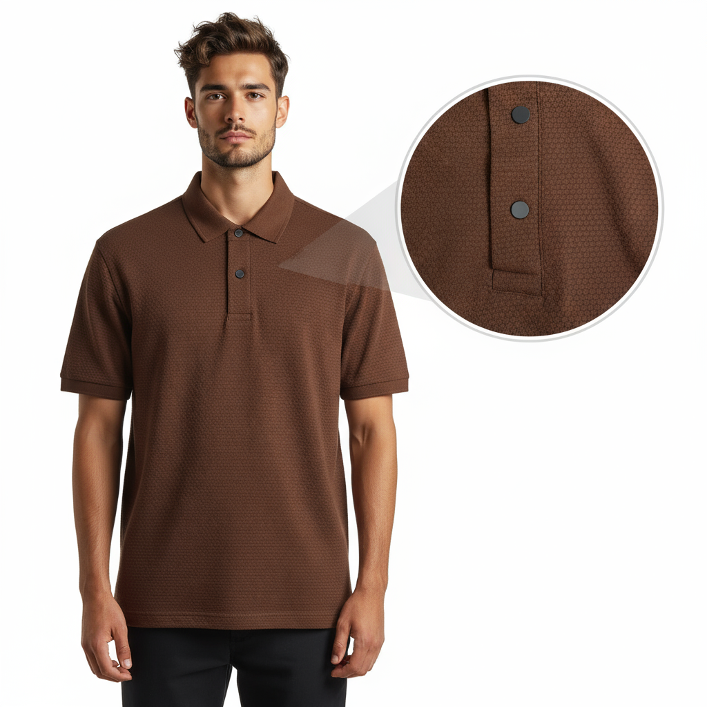 Honeycomb Textured Polo