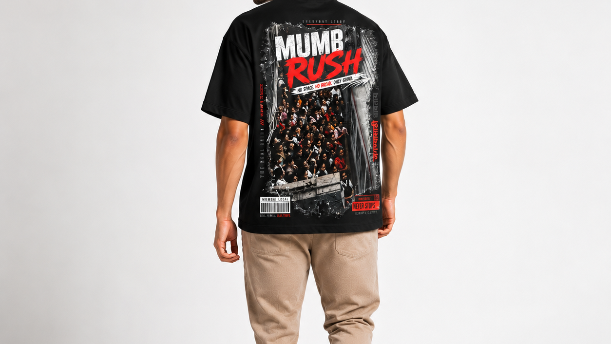 Mumbai Rush Oversized T-Shirt