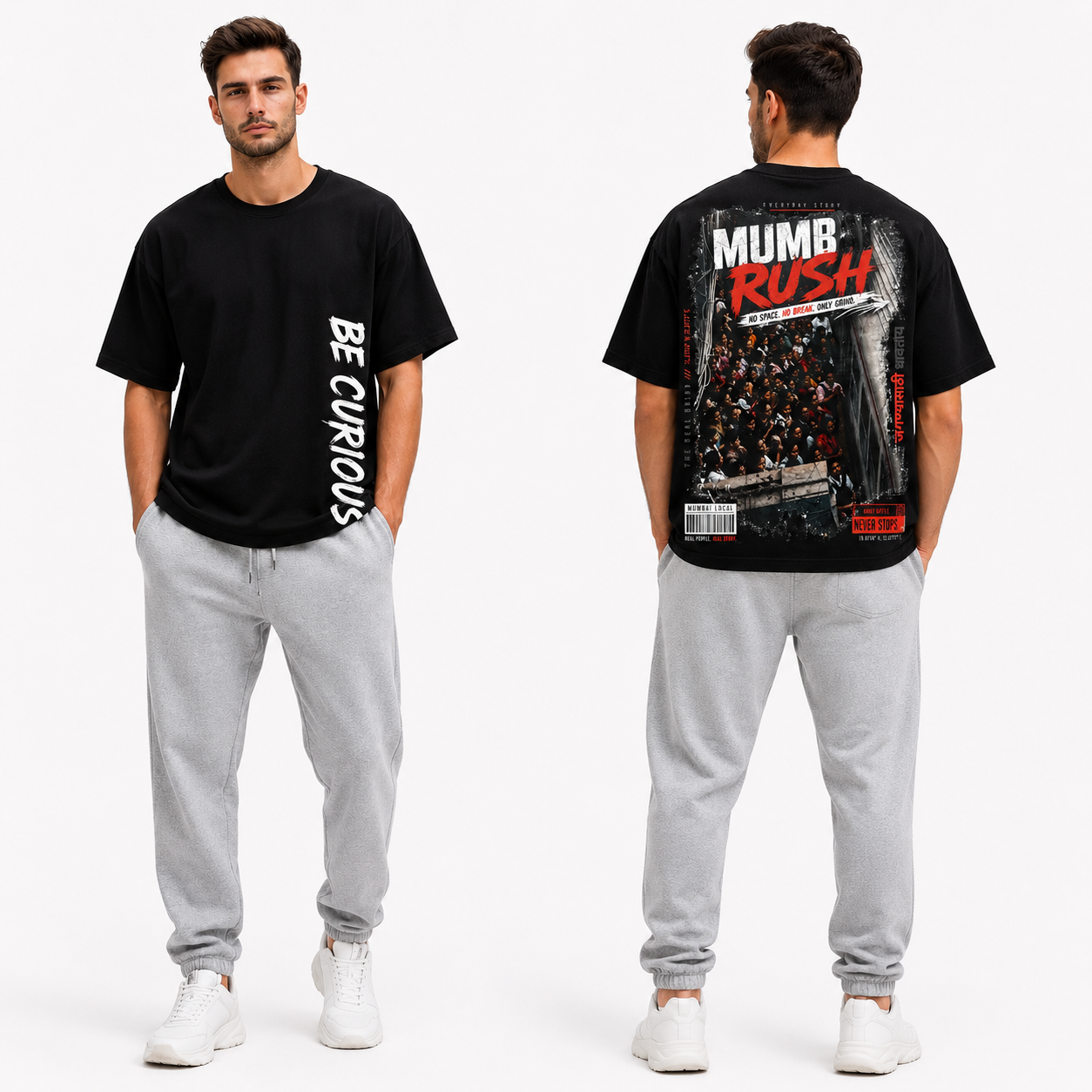 Mumbai Rush Oversized T-Shirt