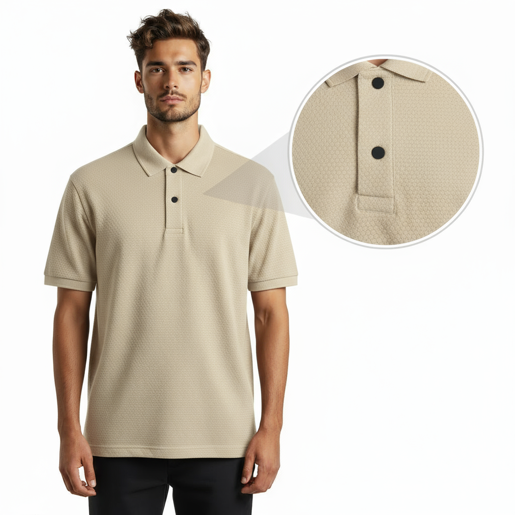 Honeycomb Textured Polo