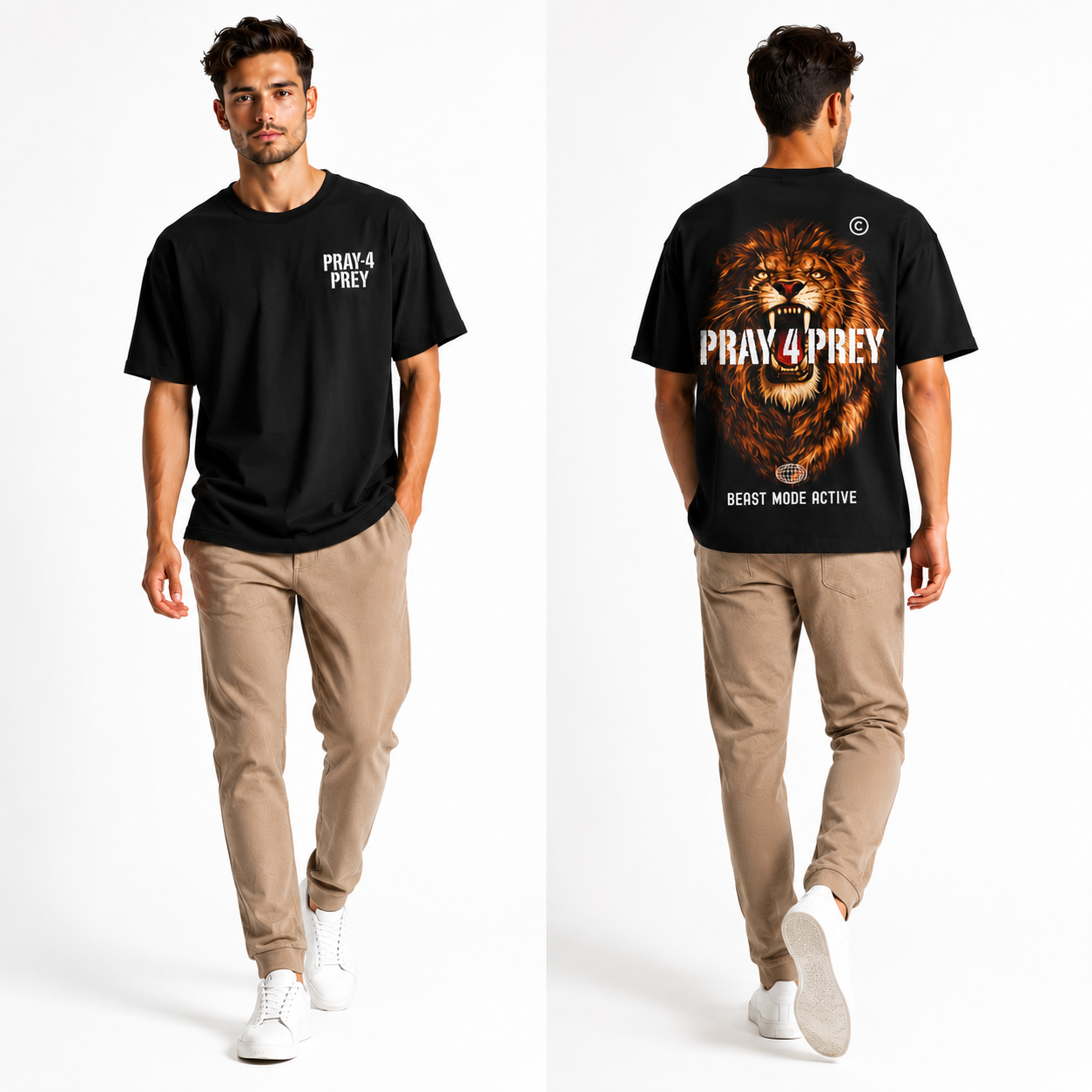 Pray For Prey Oversized T-shirt