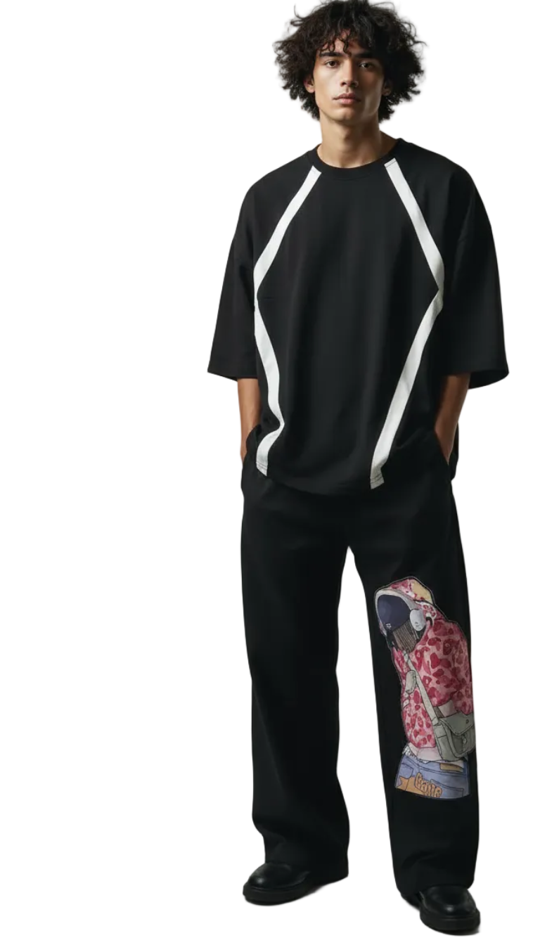 Printed Joggers