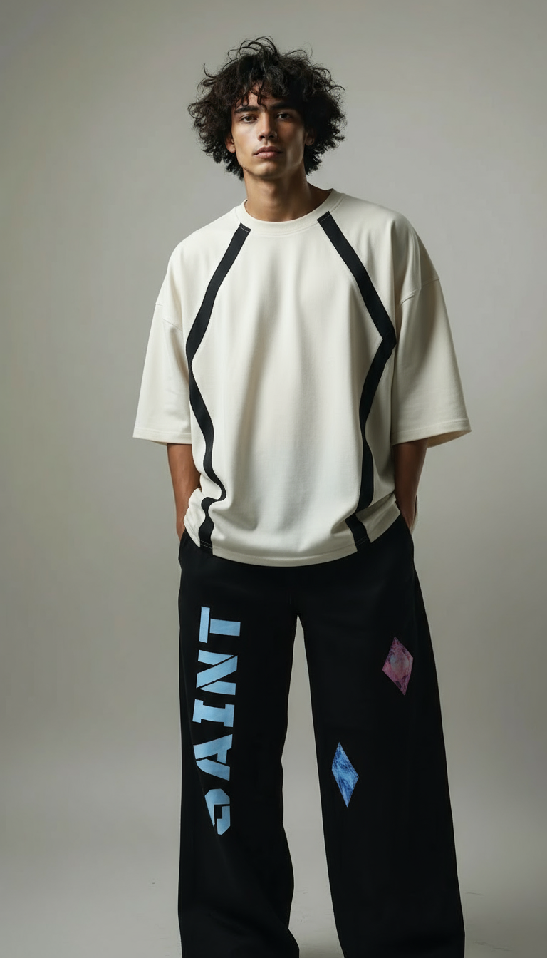 Printed Joggers