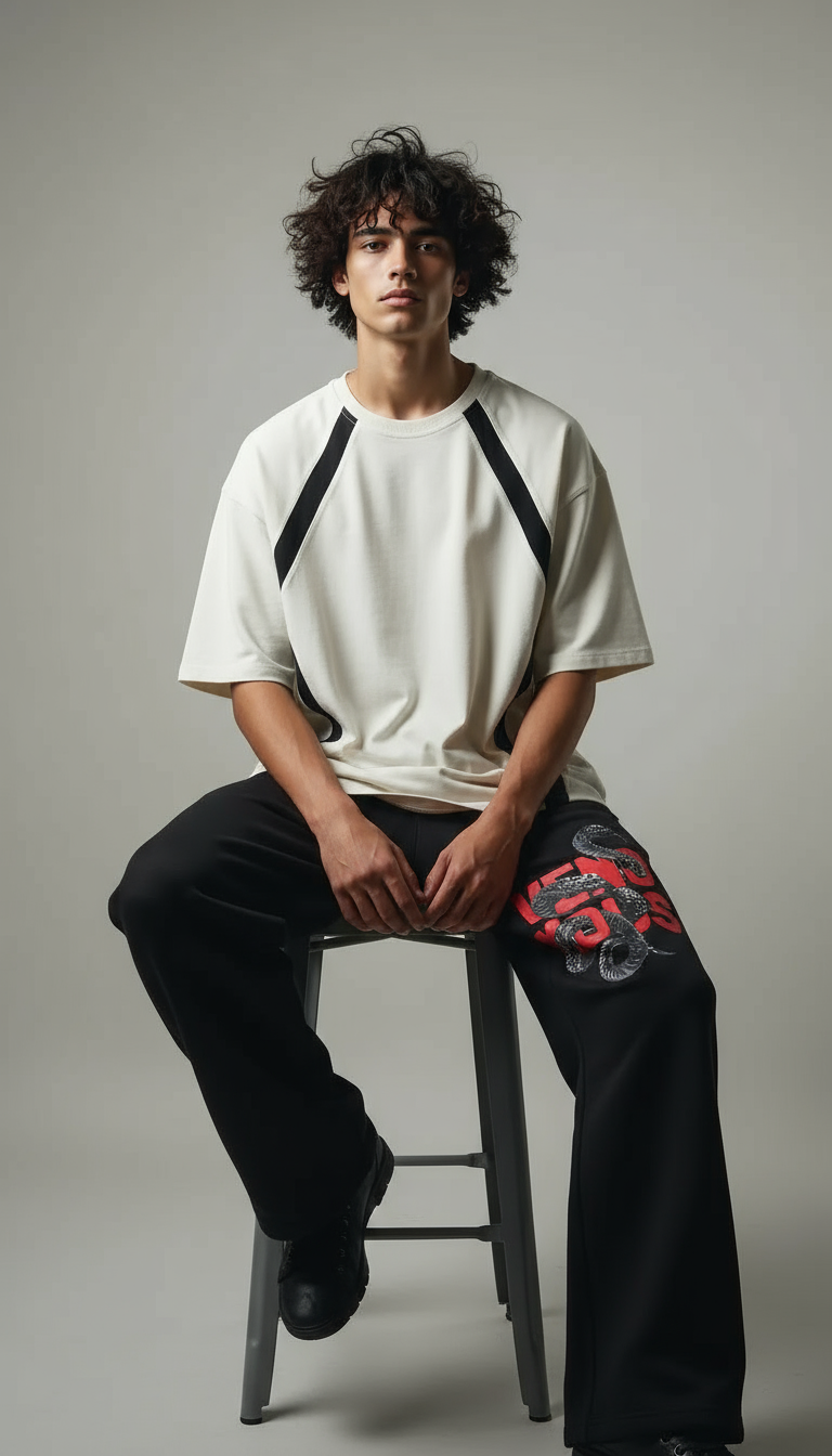 Printed Joggers