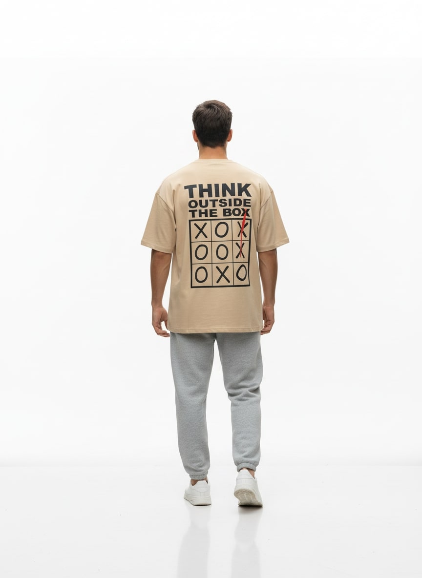 Think Oversized Printed T-Shirt