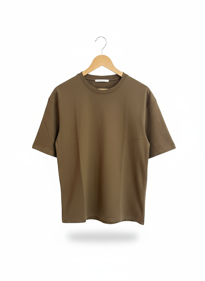 Oversized Stretchable Drop Shoulder Tee
